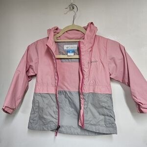 Columbia Kids Raincoat in Pink and Gray